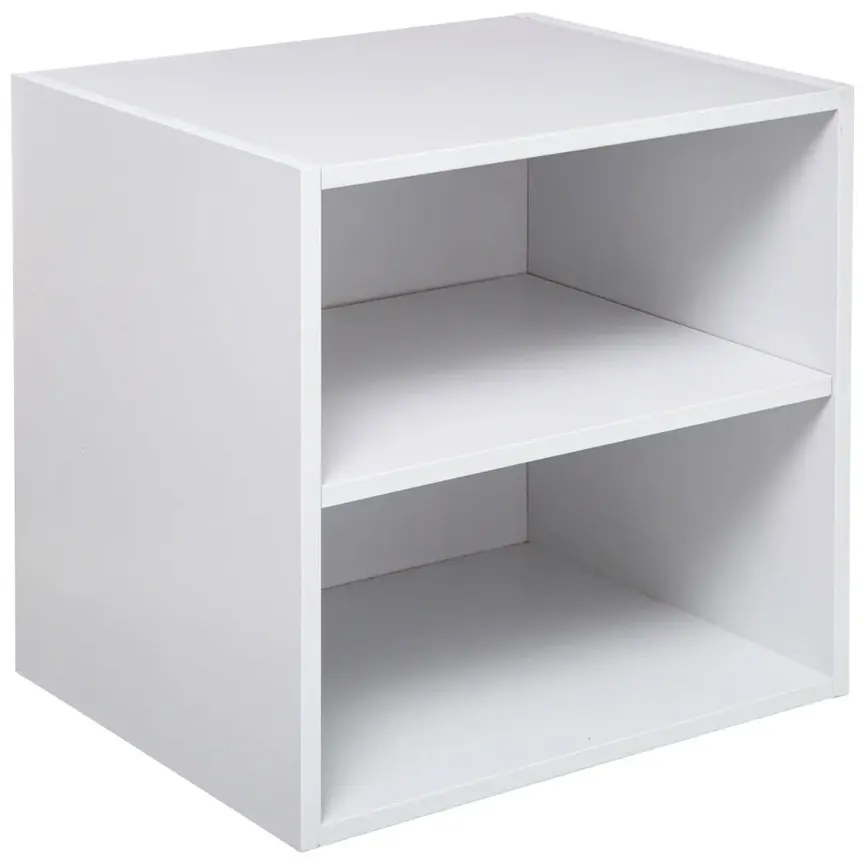 Etajera cu 2 rafturi FixUp 36.5x30x36.5 cm PAL Alb