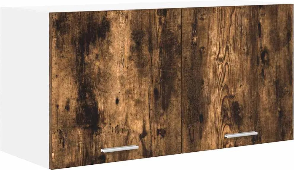 vidaXL Dulap suspendat Stejar fumuriu 80 x 31 x 40 cm Lemn compozit
