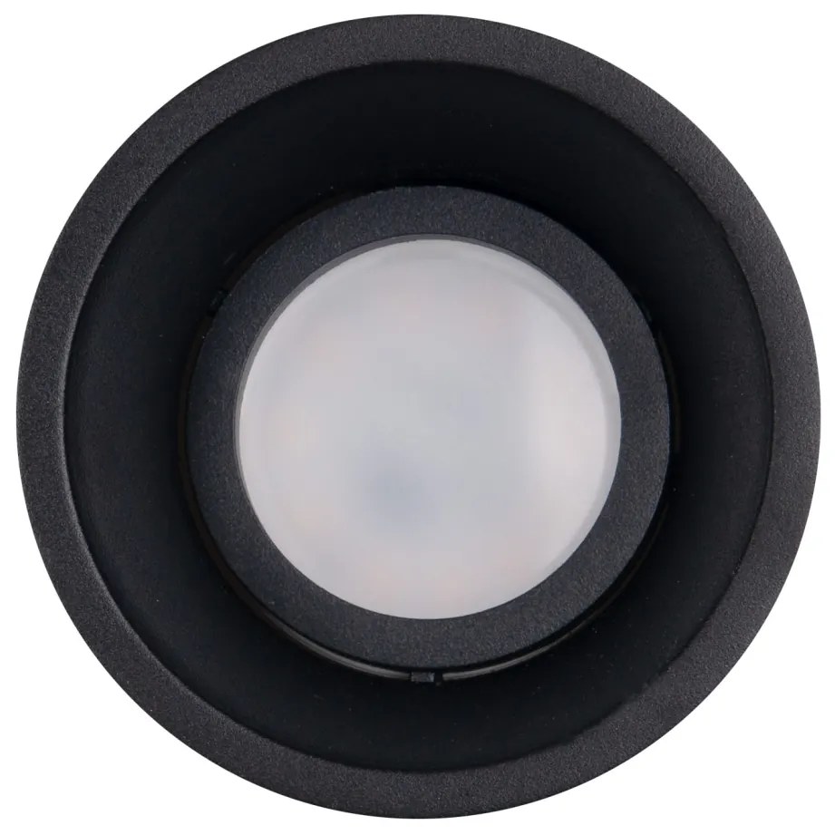 Spot incastrabil tavan/perete, design modern DEEP negru H0111 MX