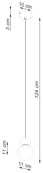 Lustră pe cablu Sollux SL.1390 PEKKA 1xG9/8W/230V alb