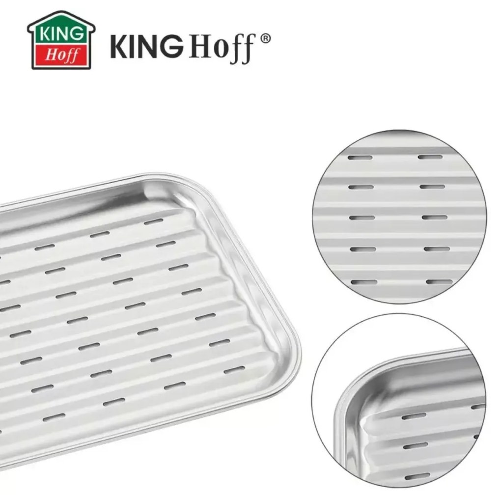 Tava inox pentru gratar Kinghoff KH1916