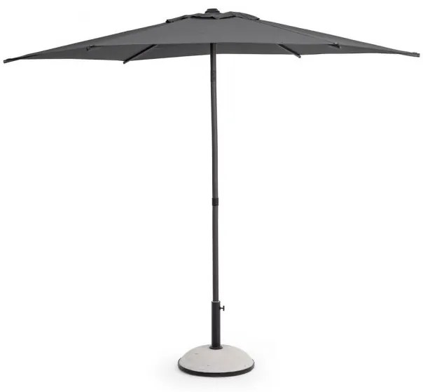 Umbrela de gradina cu brat pivotant gri antracit din poliester si metal, ∅ 270 cm, Samba Bizzotto