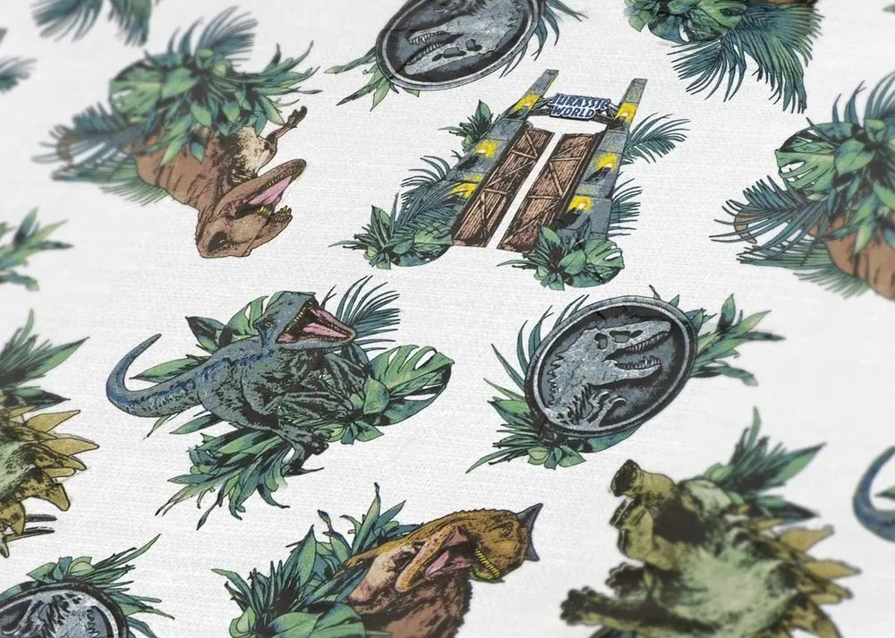 Cearșaf cu elastic cu motiv Jurassic World