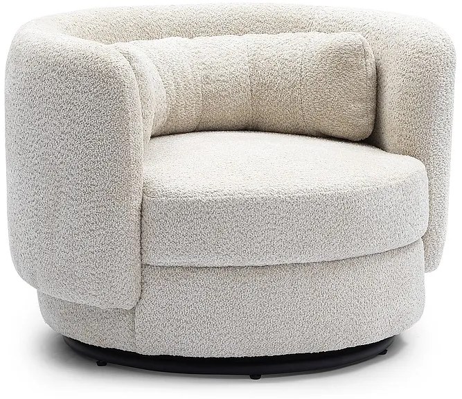 Fotoliu tapitat rotativ Wrap - Beige