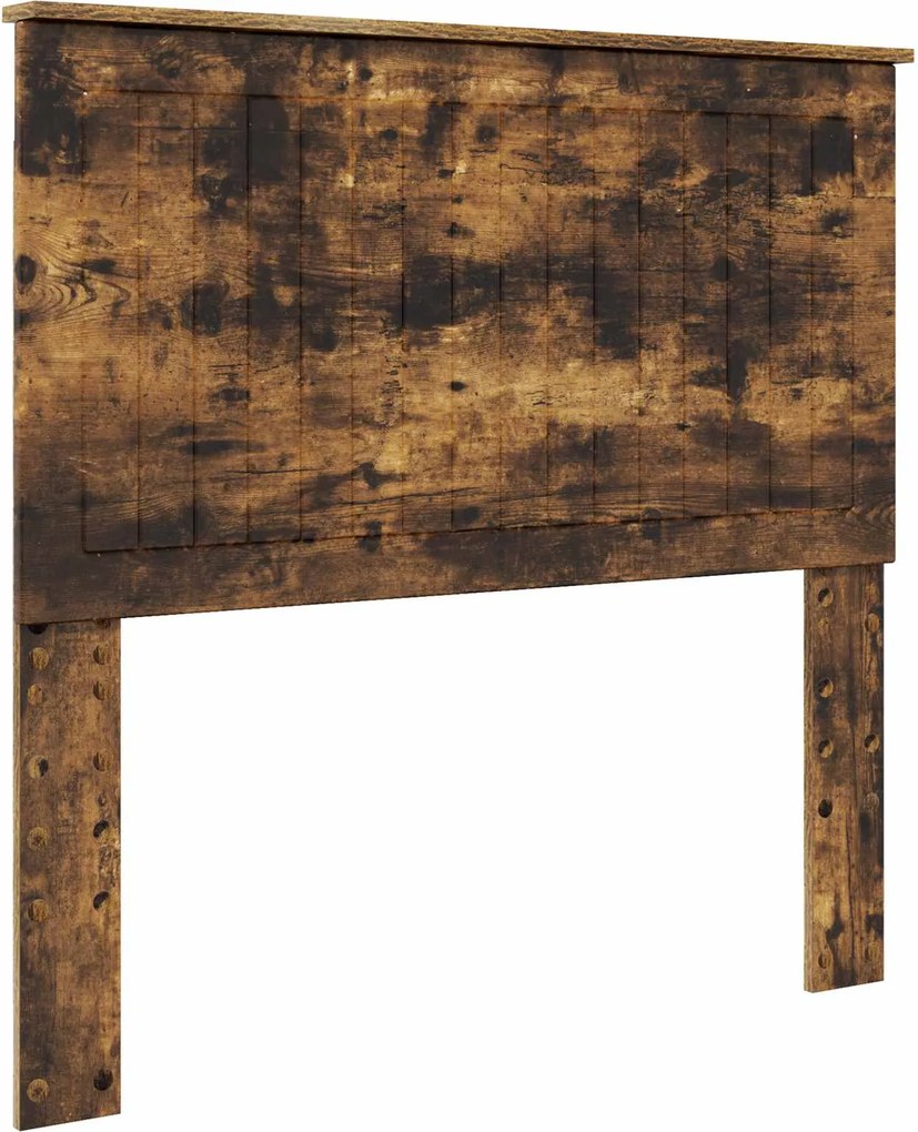 vidaXL Tăblie cap cu headboard Stejar fumuriu 100 cm Lemn compozit