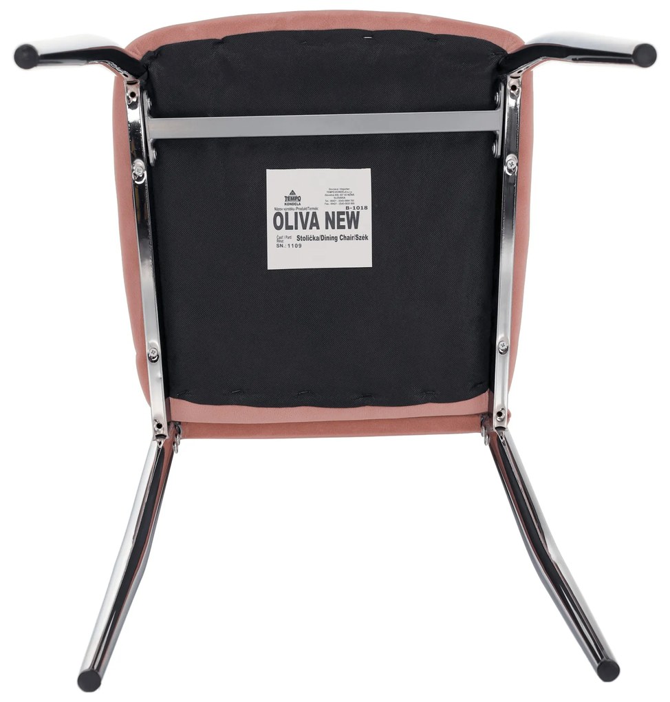 Scaun de sufragerie Don Juan NEW (roz + Crom). 1028867