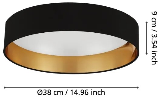 Eglo 99539 - Plafonieră LED MASERLO LED/24W/230V