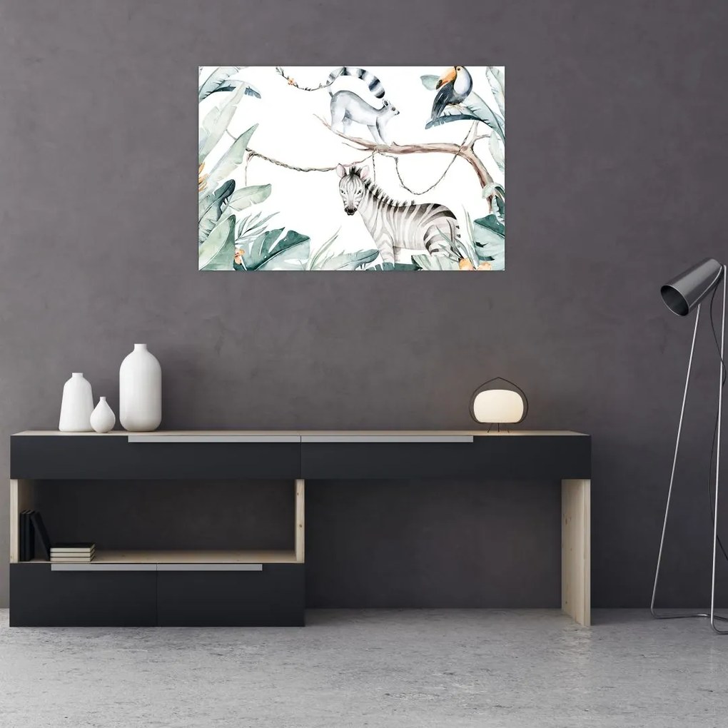 Tablou - Animale exotice (90x60 cm)