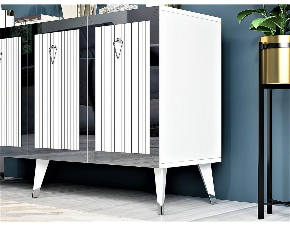 Dulap Bare White and Silver