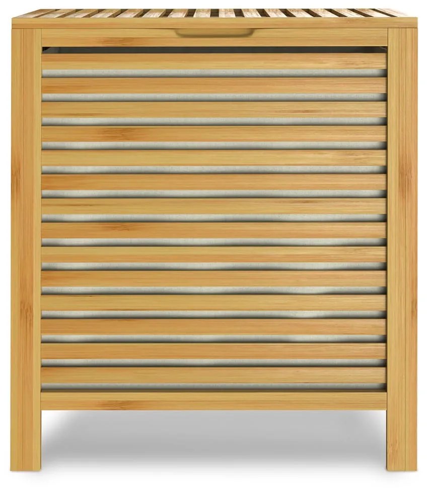 Coș de rufe de bambus ISLA, 62L, maro natural Casaria