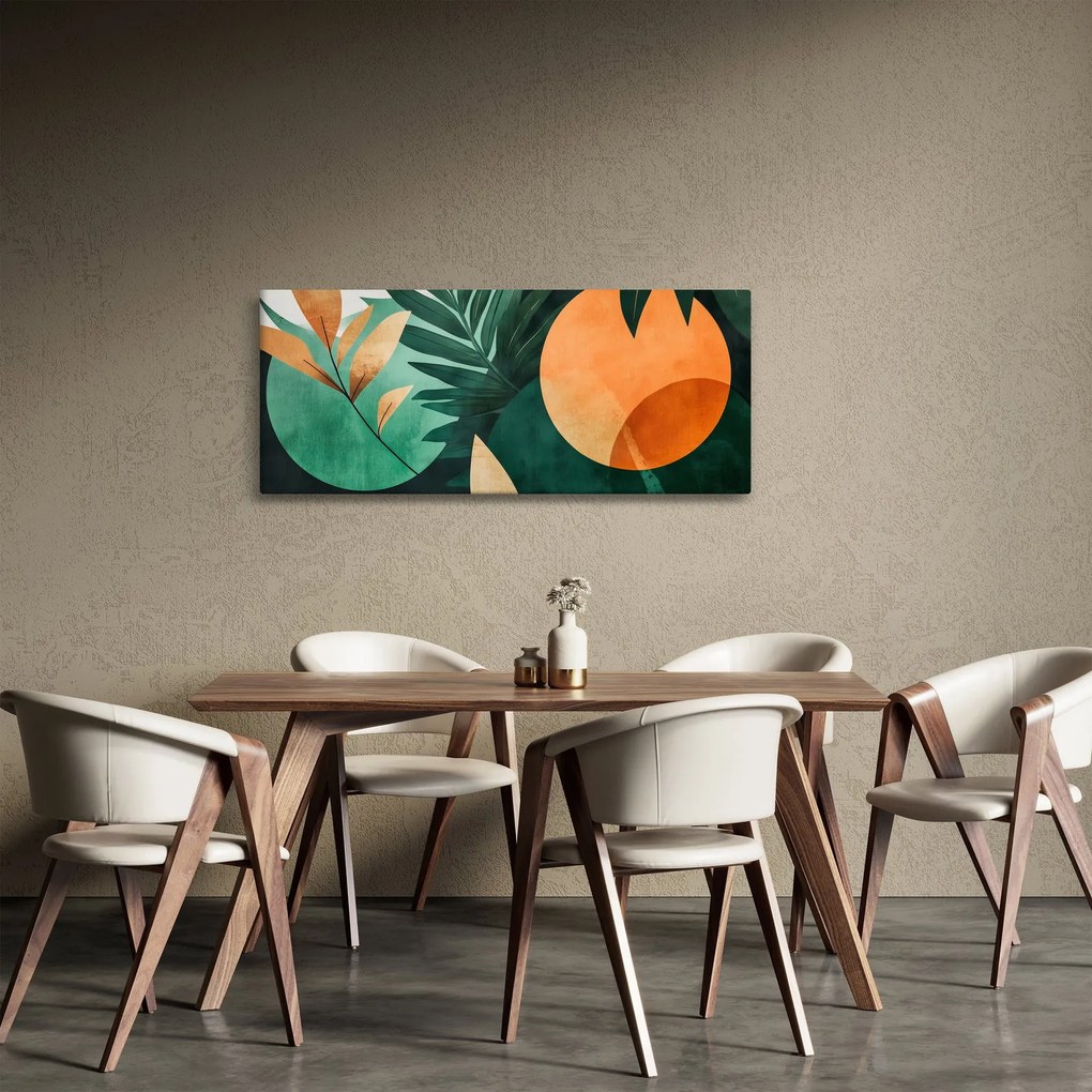 Tablou - Motive naturale geometrice (120x50 cm)