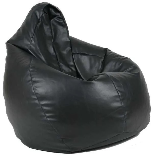 Fotoliu puf copii, Nirvana Light Pufrelax, Material Piele ecologica - Negru