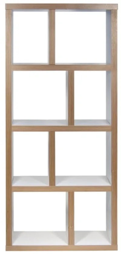 Bibliotecă albă/în culoare naturală 70x159 cm Berlin – TemaHome