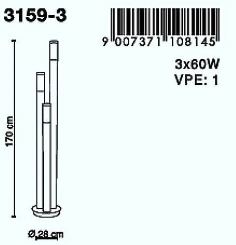 Stalp exterior Boston 3159-3 GL
