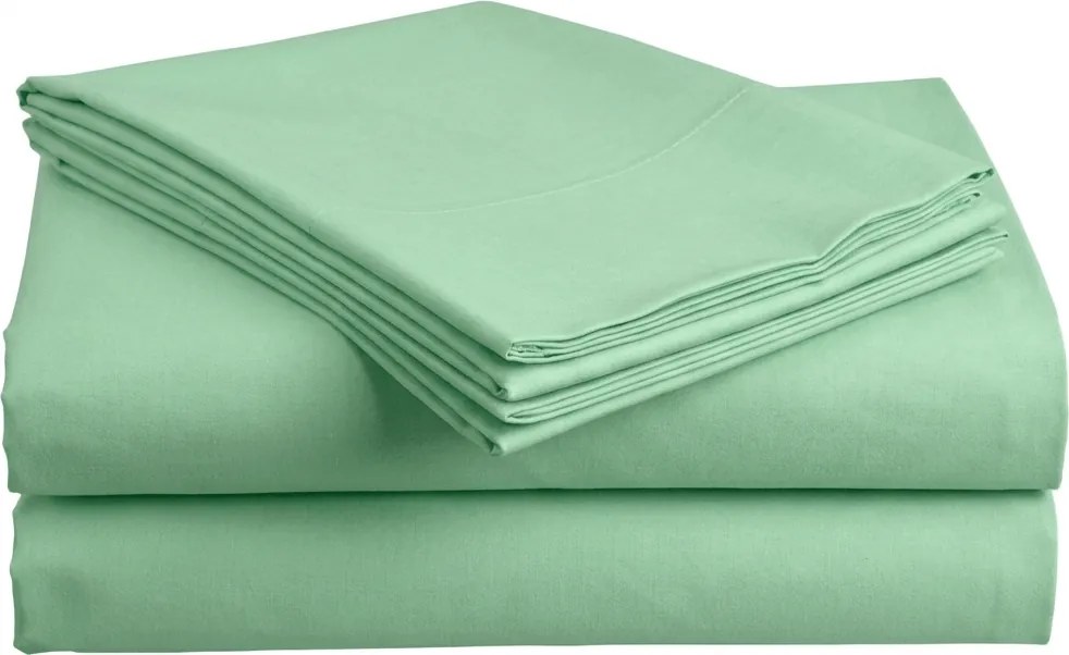 Cearsaf din bumbac STANDARD 140x240 cm, verde