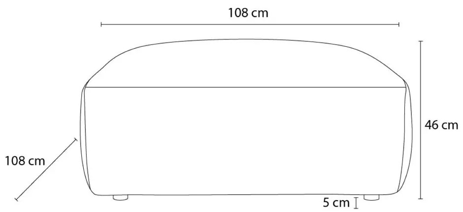 Taburet verde închis cu tapițerie din catifea reiată Lucien – Bobochic Paris