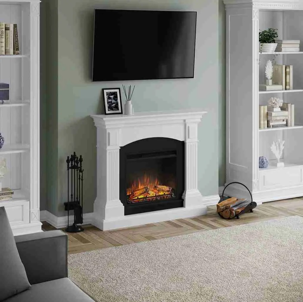 Magna Pure White semineu electric alb 3D ultra modern portabil