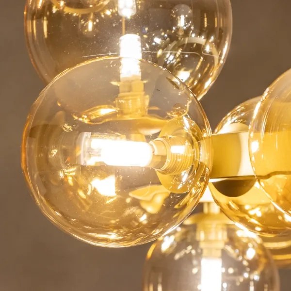 Lustră LED pe cablu Brilagi MILLA 15xG9/3W/230V auriu