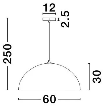 Lustra suspendata design modern, STARLA-LEFKO, D 60cm