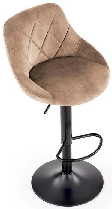 Scaun de bar H101 velvet bej