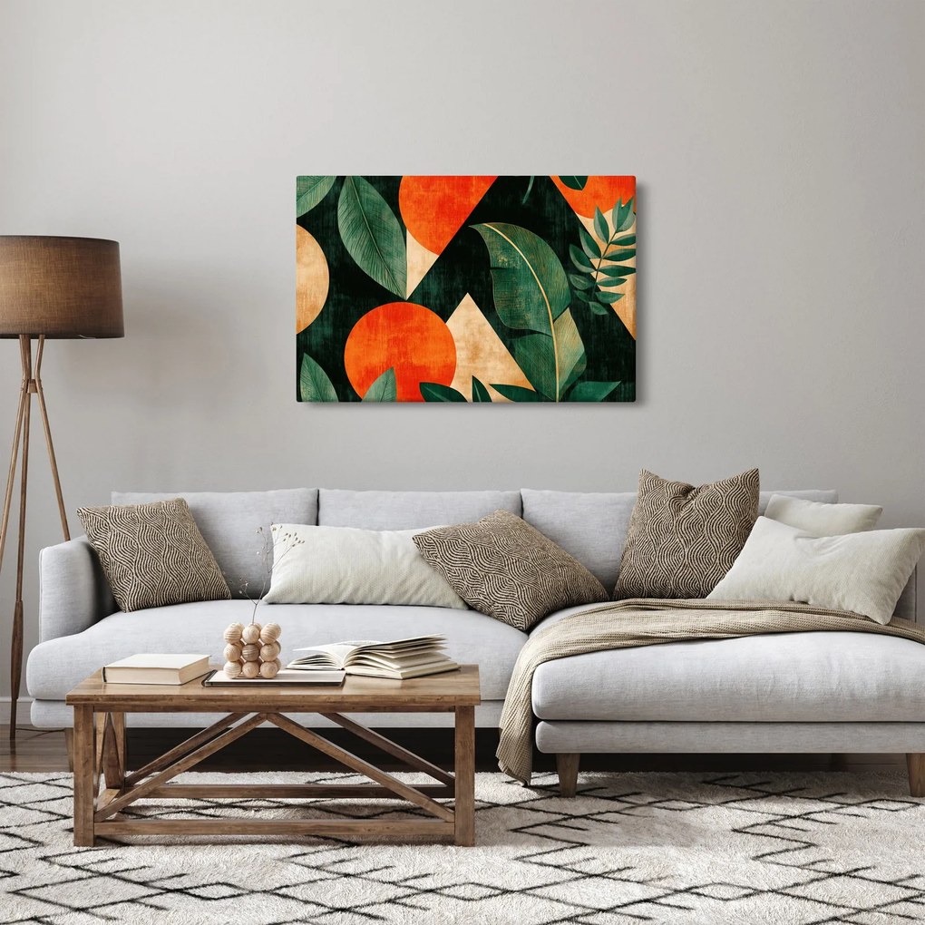 Tablou - Motive naturale geometrice II. (90x60 cm)
