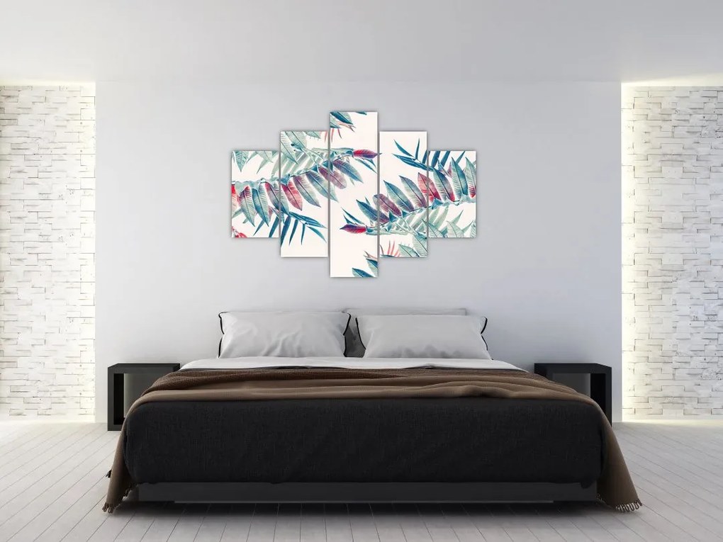 Tablou - Frunze tropicale (150x105 cm)