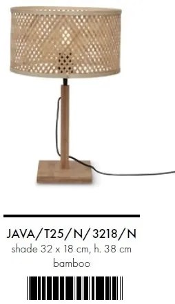 Veioza eco din bambus Java straight nat/3218, nat
