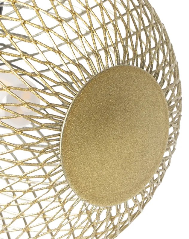 Spotlight negru cu auriu cu 2 lumini - Athens Wire