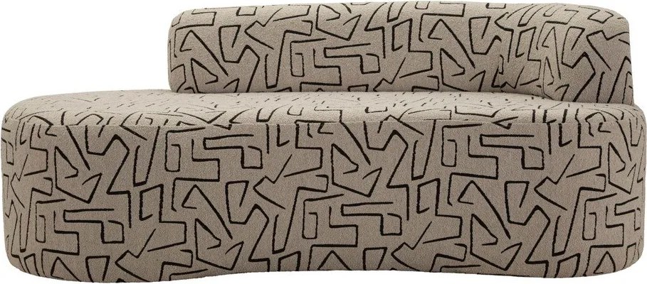 Canapea bej cu tapițerie din țesătură bouclé 176 cm Nairobi – Mauro Ferretti