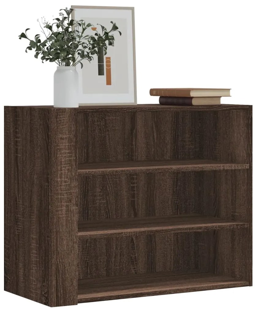 vidaXL Dulap de perete, stejar maro, 75x35x60 cm, lemn compozit
