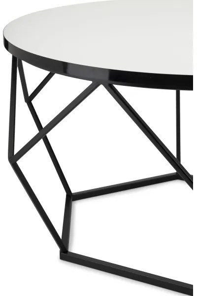 Măsuță de cafea DIAMOND 40x70 cm alb/negru