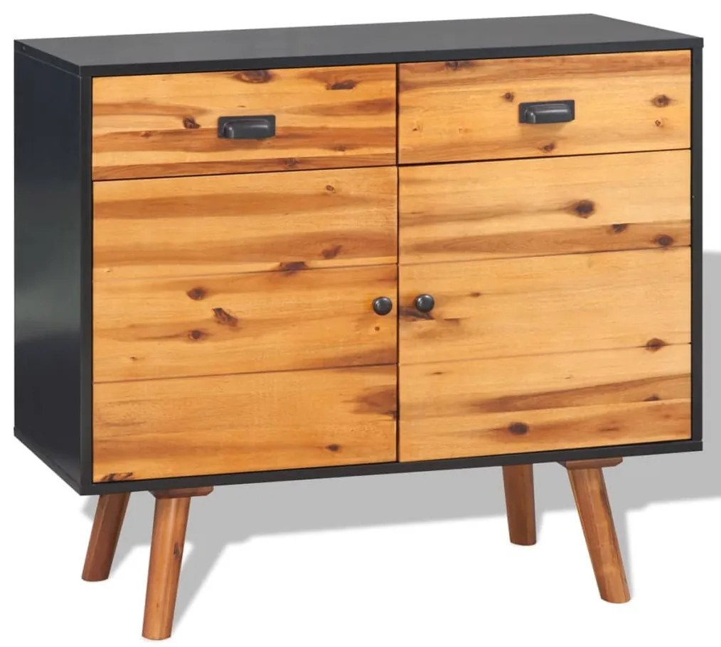 245480 vidaXL Servantă din lemn masiv de acacia, 90 x 33,5 x 83 cm