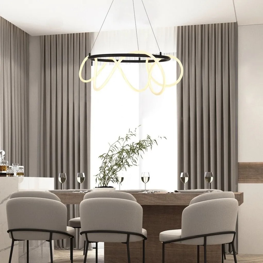 Lustra LED suspendata design modern Montema