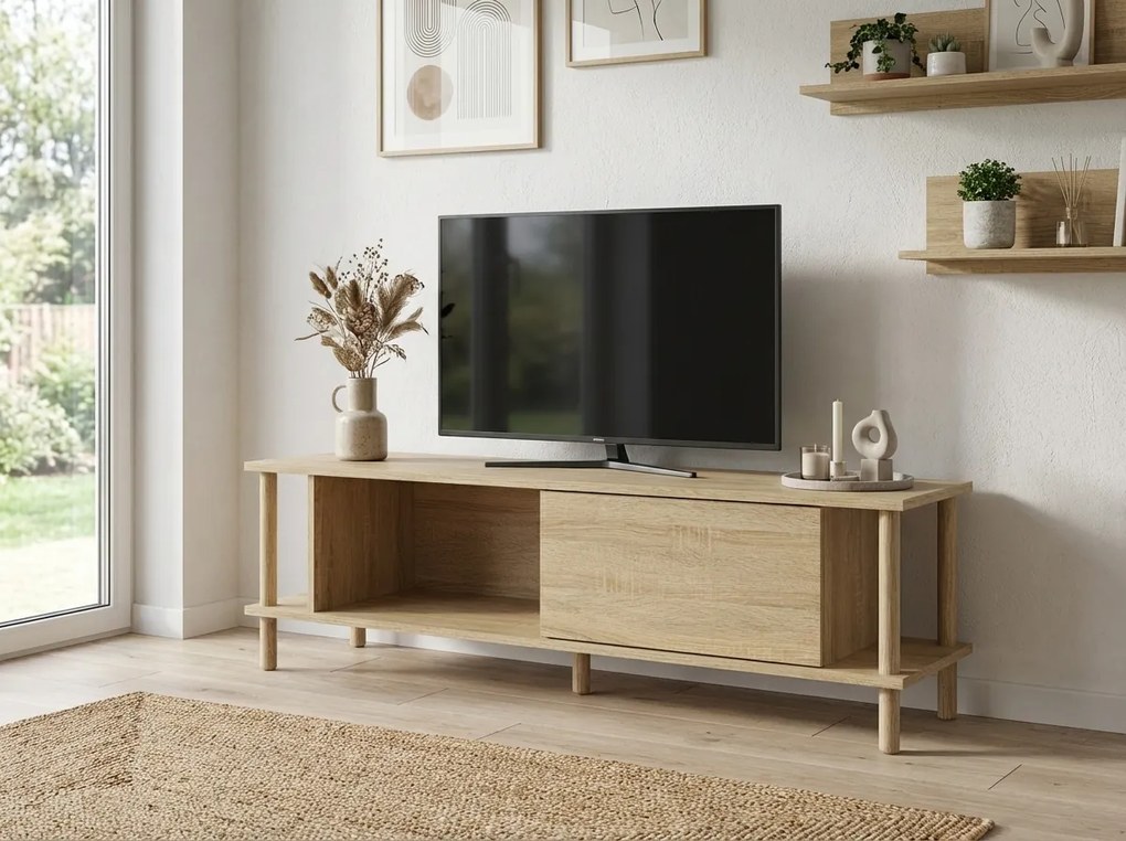 Dulap TV PARIS 150 cm, stejar sonoma