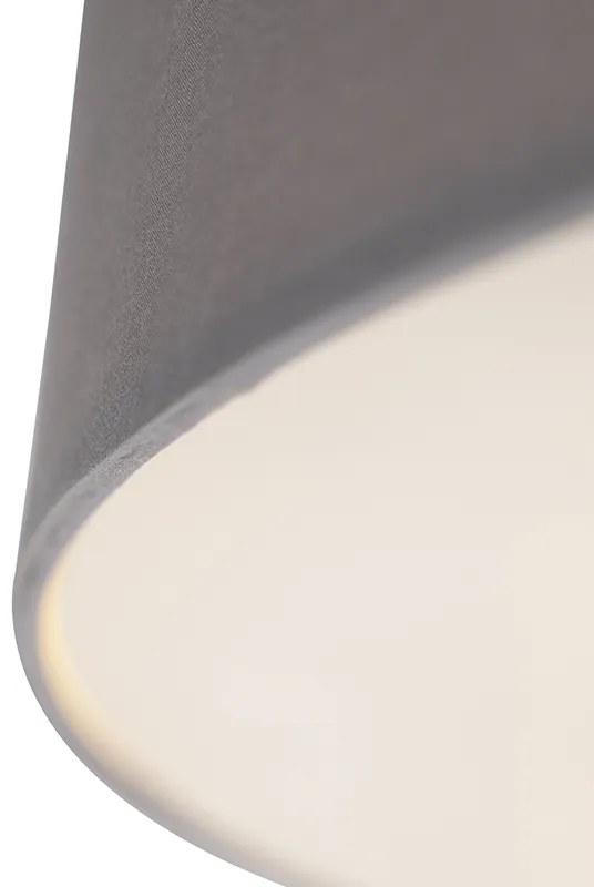 Plafoniera rustica gri 70 cm - Drum