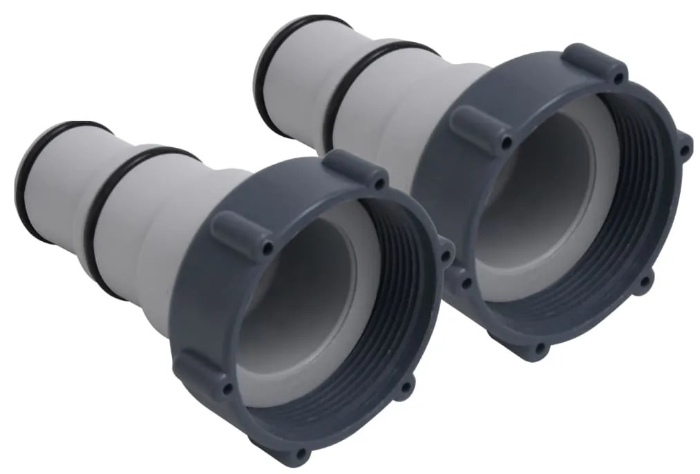 vidaXL Adaptor furtun pentru piscină, 2 buc., plastic