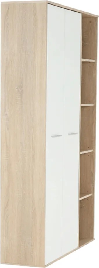 Dulap, stejar sonoma/alb, MAURUS NEW MA52