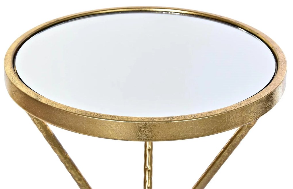 Masuta Chic din metal auriu 60 cm