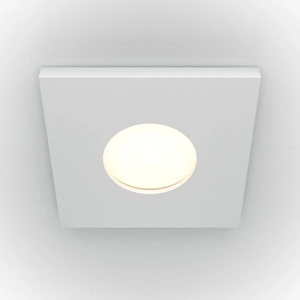 Spot incastrabil design tehnic IP65 Stark alb 8,4x8,4cm