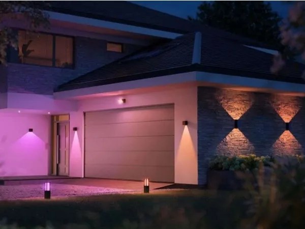 Philips - Set de 2 corpuri de iluminat exterior LED RGBW, reglabile, Hue RESONATE LED/8W/230V IP44