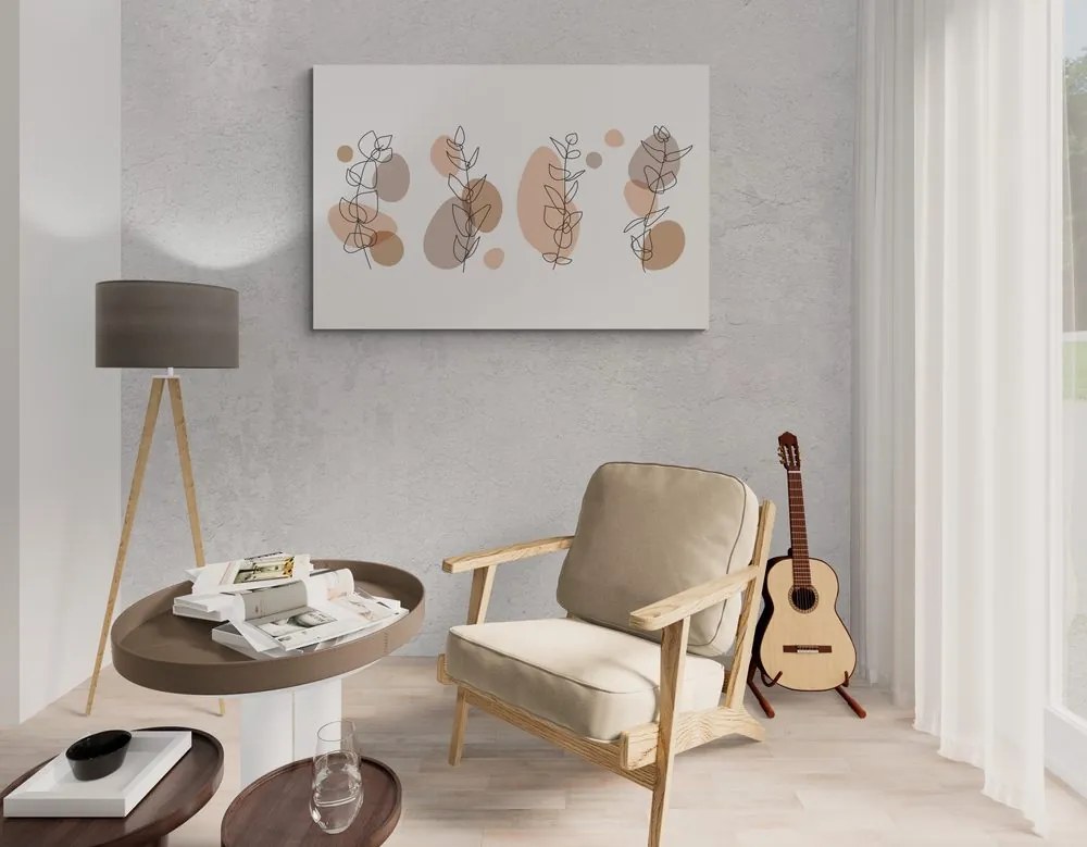 Tablou natura moartă minimalistă ale plantelor