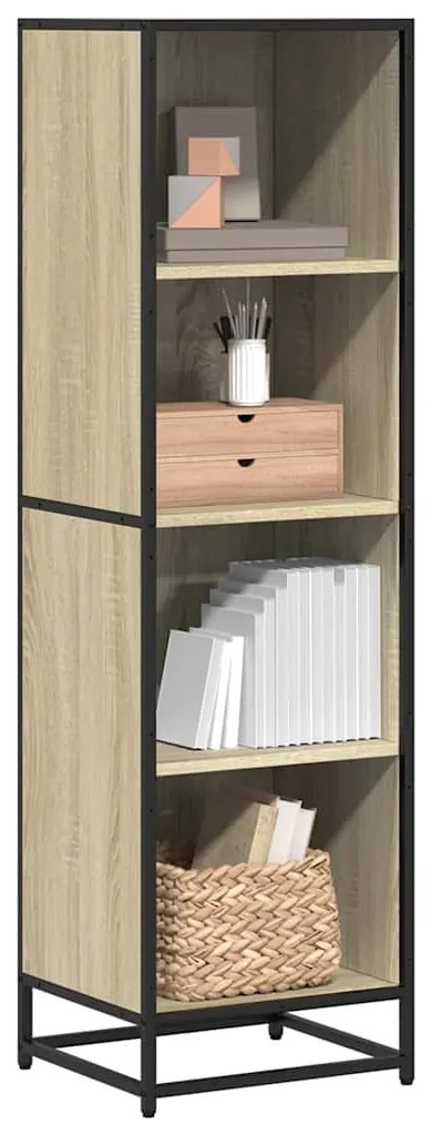 vidaXL Bibliotecă, stejar sonoma, 40x35x139 cm, lemn prelucrat