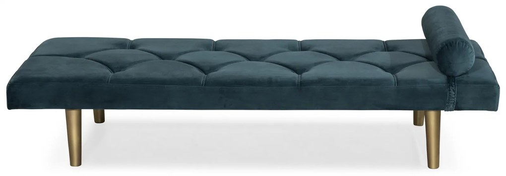 Pat de zi Diana, Albastru verzui, 185x40x75 cm