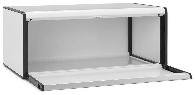 Cutie de pâine Brabantia Fall Front 1003246, 18 l, 46.5x25 cm, Montare pe perete, Fără amprente, Alb