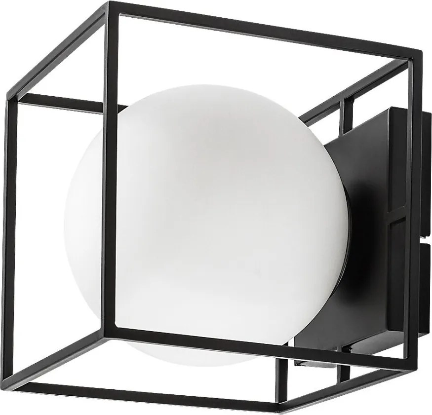 Aplica perete sau tavan pentru exterior IP44 Modane negru