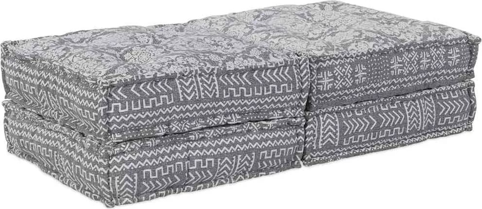 vidaXL Sofa modular patchwork 2 pcs Gri deschis 140 x 70 x 36 cm