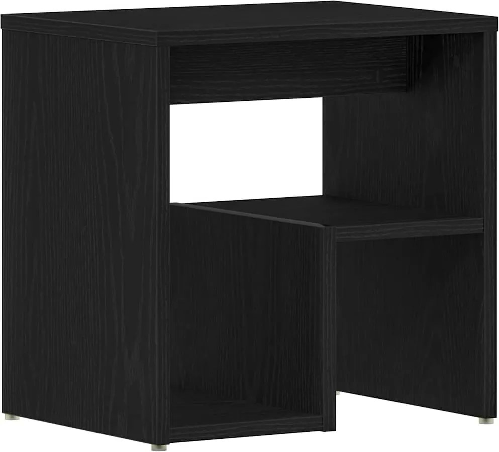 vidaXL Dulap de noapte Stejar negru 40 x 30 x 40 cm Lemn compozit