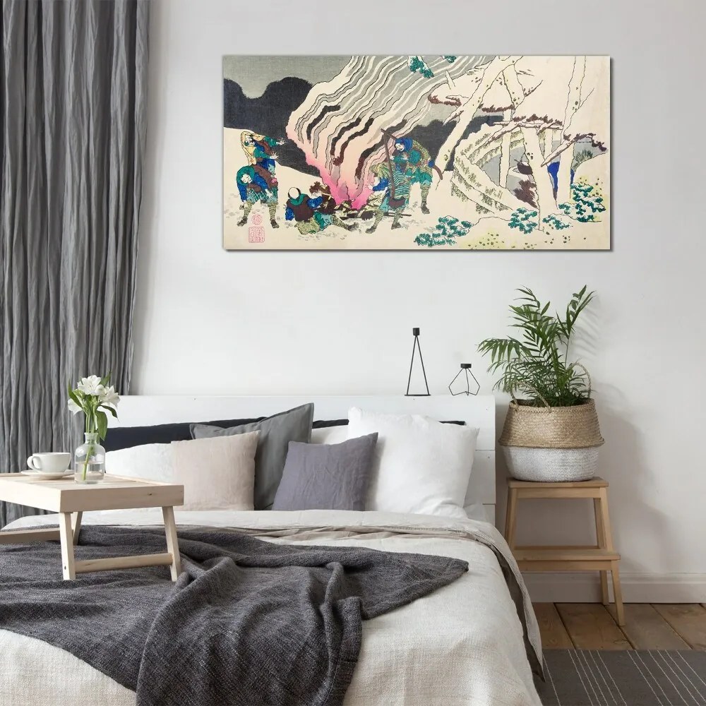 Tablou sticla Abstracție Asia samurai