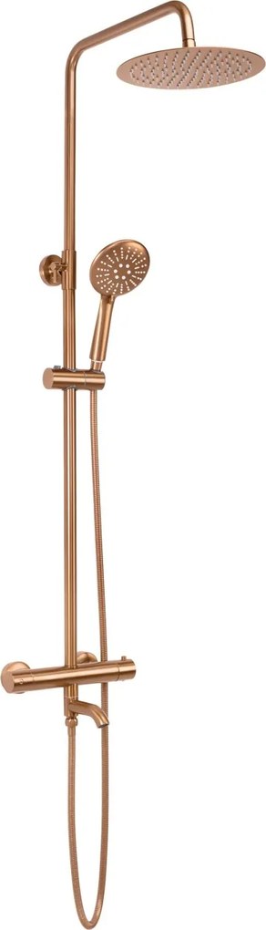 Coloana de dus cu termostat REA Lungo Copper Brush