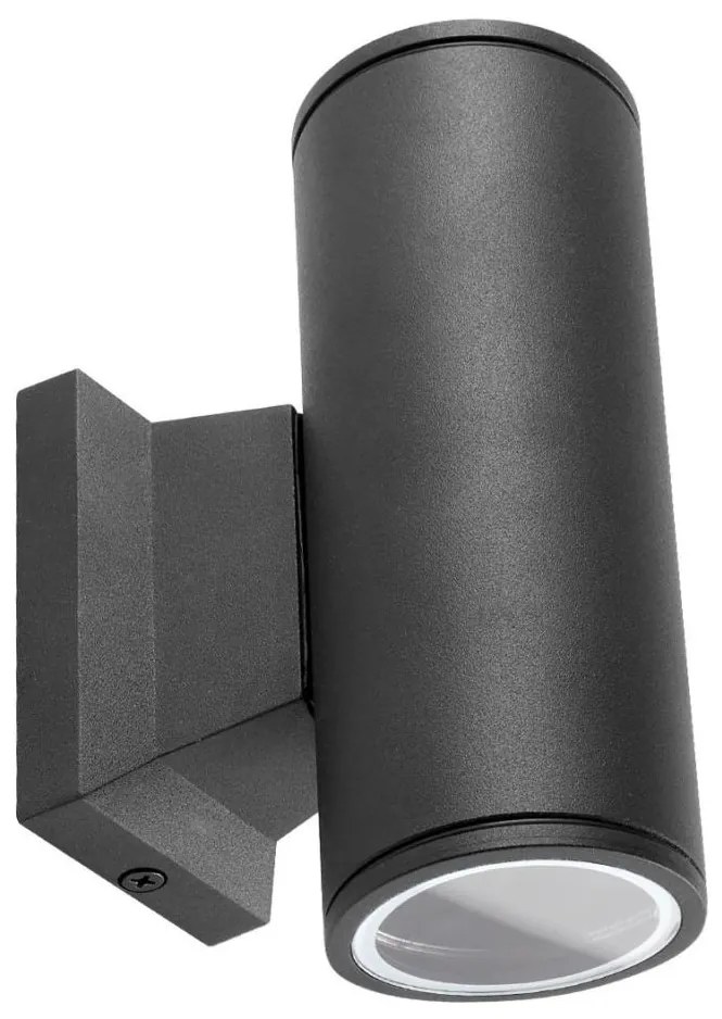 Aplică de exterior Aigostar 2xGU10/230V negru IP65 rotund